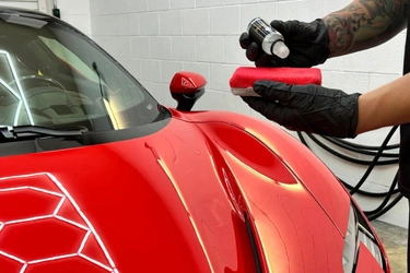 Ferarri ceramic coating at Klearwerkz in San Antonio