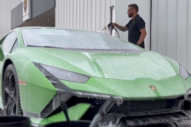 Lamborghini detailing at Klearwerkz in San Antonio